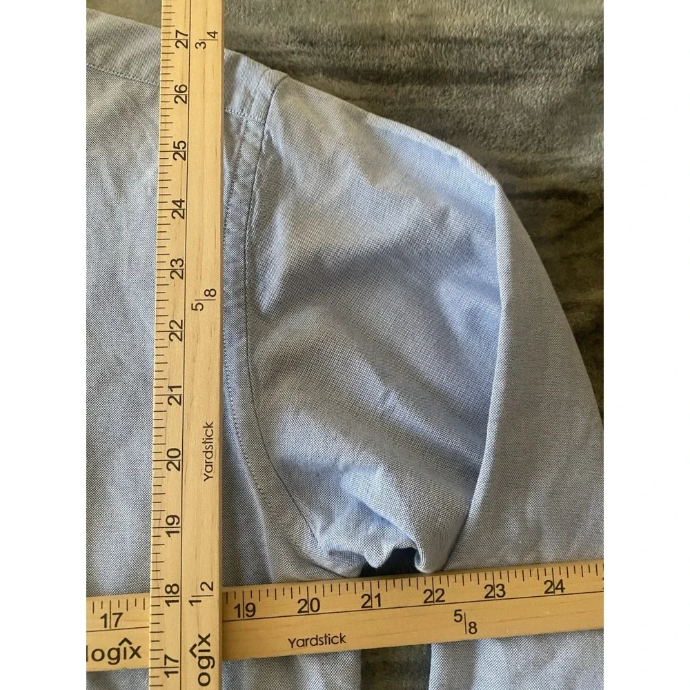 Ralph Lauren Boys Size 20 Light Blue Oxford Cotton Button Down Shirt Long Sleeve